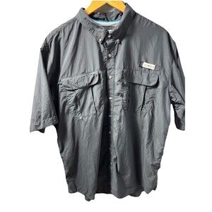 Magellan Gear Fish Shirt Relaxed Fit For Size XLT Short Sleeve Black Tall